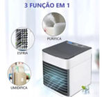 Mini Ar Condicionado Portátil Arctic Air Cooler Umidificador Climatizador Led Cor Branco 30w - Imagem 2