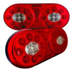 Par Lanterna Traseira Randon Led Caminhão Carreta 12v 24v