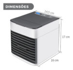 Mini Ar Condicionado Portátil Arctic Air Cooler Umidificador Climatizador Led Cor Branco 30w