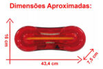 Par Lanterna Traseira Led Carreta Facchini 12v 24v - Imagem 7